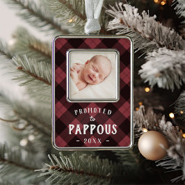 Gepritiseerd naar pop | Baby Foto opa Verzilverd Omlijst Ornament