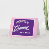 Gepritiseerd tot Granny Est. 2023 voor New Grandma Kaart (Voorkant)