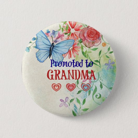 Gepritiseerd voor grootmoeder ronde button 5,7 cm (Voorkant)