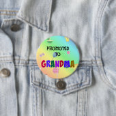 Gepritiseerd voor grootmoeder ronde button 7,6 cm (In situ)