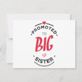 Gepritiseerd voor grote zus kaart (Voorkant)