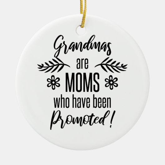 Gepritiseerd voor oma keramisch ornament (Voorkant)