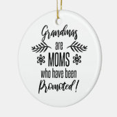 Gepritiseerd voor oma keramisch ornament (Links)