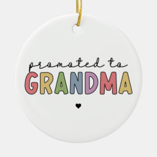 Gepritiseerd voor oma New Grandma om cadeaus te zi Keramisch Ornament
