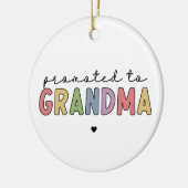 Gepritiseerd voor oma New Grandma om cadeaus te zi Keramisch Ornament (Links)