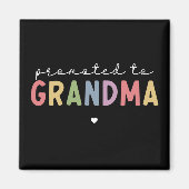 Gepritiseerd voor oma New Grandma om cadeaus te zi Magneet (Voorkant)