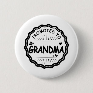 Gepritiseerd voor oma White - Cadeauidee Ronde Button 5,7 Cm