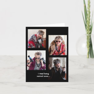 Geprobeerd om normaal te zijn zodra gevouwen Wensk Kaart