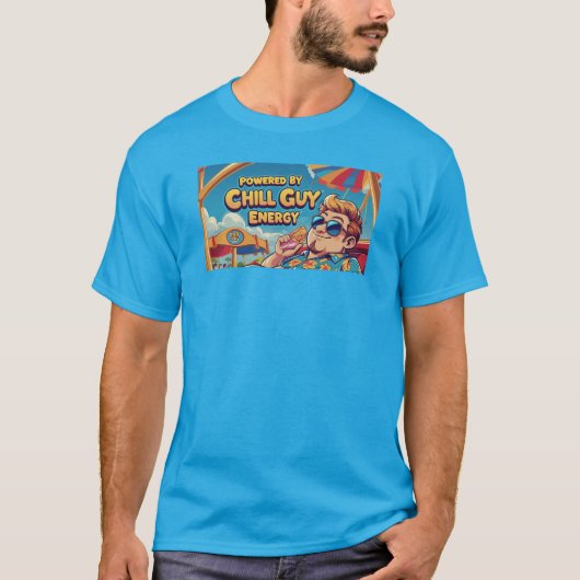 Geproduceerd door Chill Guy Energy Tshirt (Voorkant)