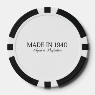 Geproduceerd in 1940 pokerchips