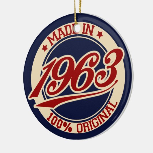 Geproduceerd in 1963 keramisch ornament (Links)