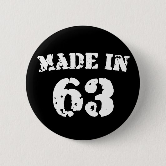 Geproduceerd in 1963 ronde button 5,7 cm (Voorkant)