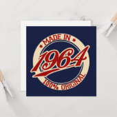 Geproduceerd in 1964 kaart (Voorkant / Achterkant in situ)