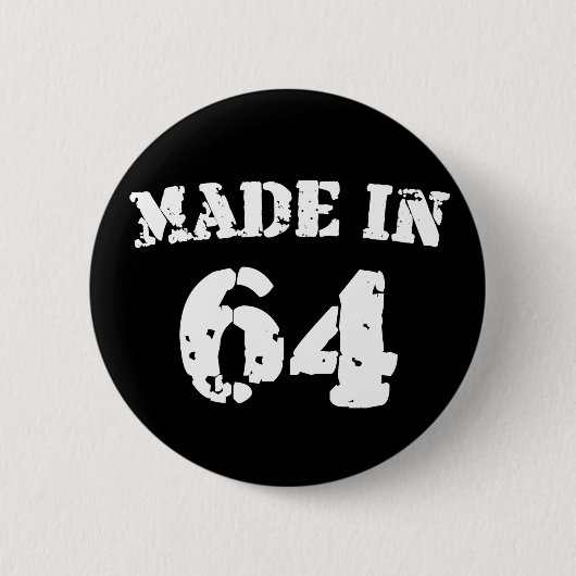 Geproduceerd in 1964 ronde button 5,7 cm (Voorkant)