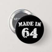 Geproduceerd in 1964 ronde button 5,7 cm (Voorkant /achterkant)