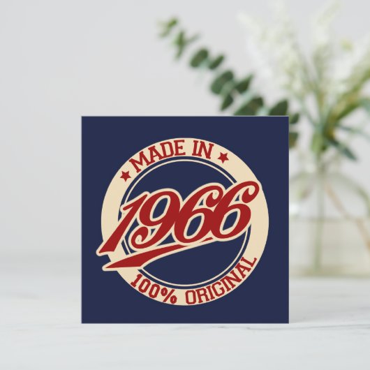 Geproduceerd in 1966 kaart (Staand voorkant)