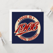 Geproduceerd in 1966 kaart (Voorkant / Achterkant in situ)