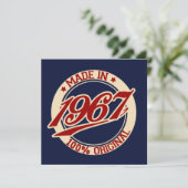 Geproduceerd in 1967 kaart (Staand voorkant)