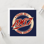 Geproduceerd in 1967 kaart (Voorkant / Achterkant in situ)