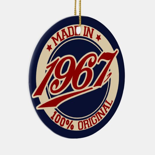 Geproduceerd in 1967 keramisch ornament (Rechts)