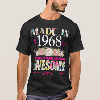 Geproduceerd in 1968 55 jaar Geweldige 55e verjaar T-shirt