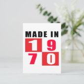 Geproduceerd in 1970 Design van de geboorte Briefkaart (Staand voorkant)