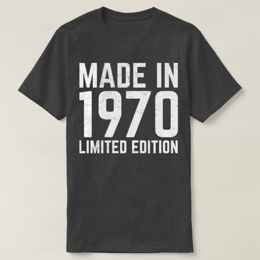 Geproduceerd in 1970 t-shirt (Design voorkant)
