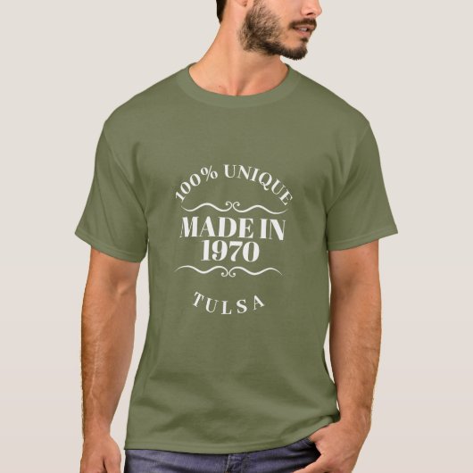 Geproduceerd in 1970 t-shirt (Voorkant)