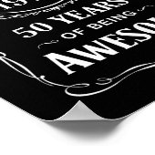 Geproduceerd in 1973 50 jaar geweldige 2023 dag poster (Hoek)