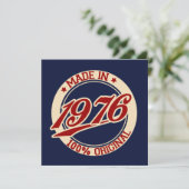 Geproduceerd in 1976 kaart (Staand voorkant)