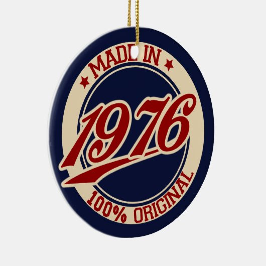 Geproduceerd in 1976 keramisch ornament (Rechts)