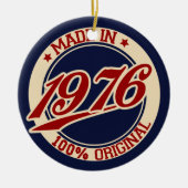 Geproduceerd in 1976 keramisch ornament (Voorkant)