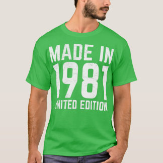 Geproduceerd in 1981 t-shirt