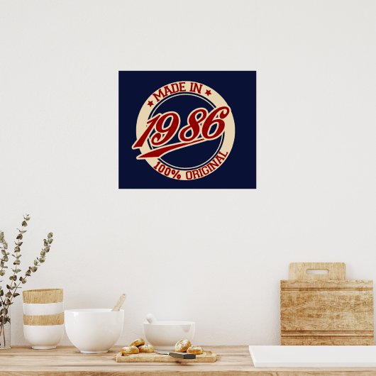 Geproduceerd in 1986 poster (Keuken)