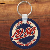 Geproduceerd in 1986 sleutelhanger (Voorkant)