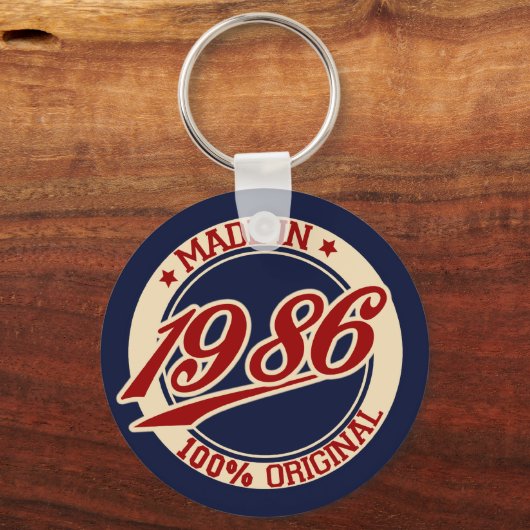 Geproduceerd in 1986 sleutelhanger (Voorkant)