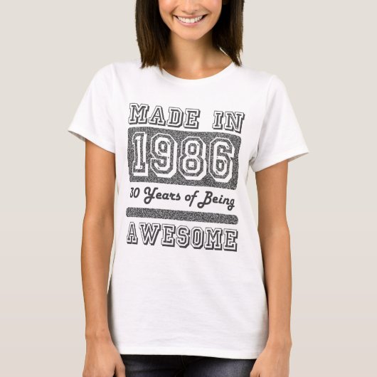 Geproduceerd in 1986 t-shirt (Voorkant)