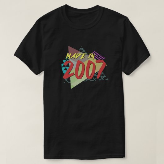 geproduceerd in 2007 16e T-shirt op 16 jaar oud Pr (Design voorkant)