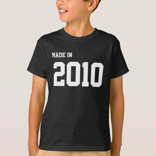 Geproduceerd in 2010 t-shirt (Voorkant)