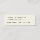 GEPRODUCEERDE CORROSIEVE GRUNGE ORANJE METALEN GET MINI VISITEKAARTJE (Achterkant)