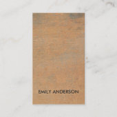 GEPRODUCEERDE CORROSIEVE GRUNGE ORANJE METALEN GET VISITEKAARTJE (Voorkant)