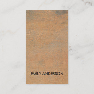 GEPRODUCEERDE CORROSIEVE GRUNGE ORANJE METALEN GET VISITEKAARTJE