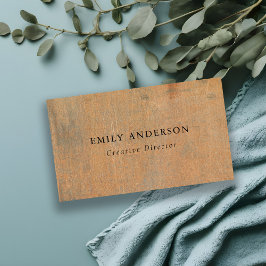 GEPRODUCEERDE CORROSIEVE GRUNGE ORANJE METALEN GET VISITEKAARTJE