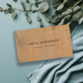 GEPRODUCEERDE CORROSIEVE GRUNGE ORANJE METALEN GET VISITEKAARTJE