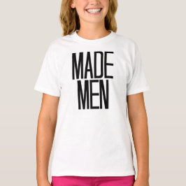 Geproduceerde Mannen T-shirt in wit