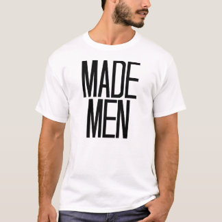 Geproduceerde Mannen T-shirt in wit