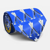 GEPRODUCEERDE WITTE BLUE GOLFER, GOLF-SPELERS STROPDAS (Opgerold)