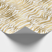 GEPRODUCEERDE WITTE DIERLIJKE AFDRUKWEEKWRAP CADEAUPAPIER (Hoek)