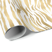 GEPRODUCEERDE WITTE DIERLIJKE AFDRUKWEEKWRAP CADEAUPAPIER (Rol Hoek)