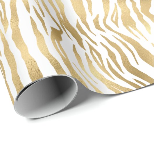 GEPRODUCEERDE WITTE DIERLIJKE AFDRUKWEEKWRAP CADEAUPAPIER (Rol Hoek)